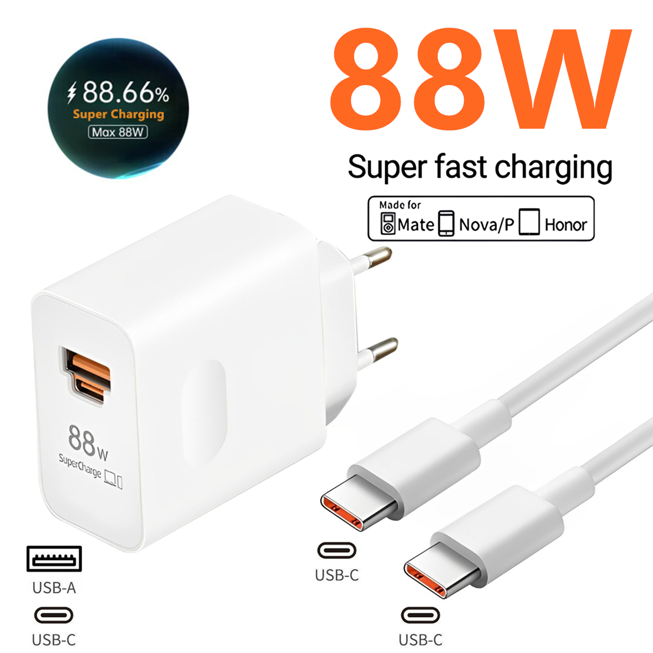 Huawei Mate 60 - Cargador súper rápido USB A +