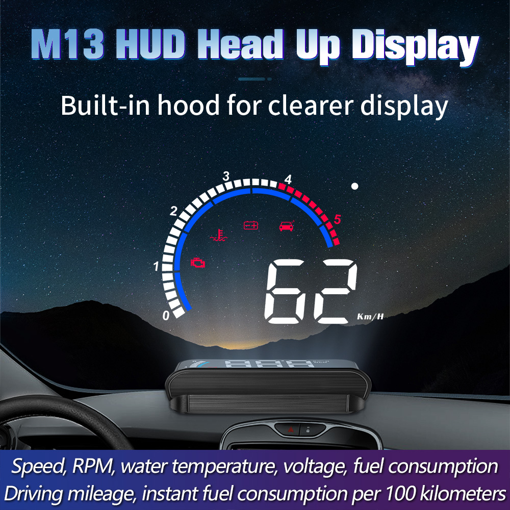 Mini Projector Portable - Proyector de velocidad OBD para coche