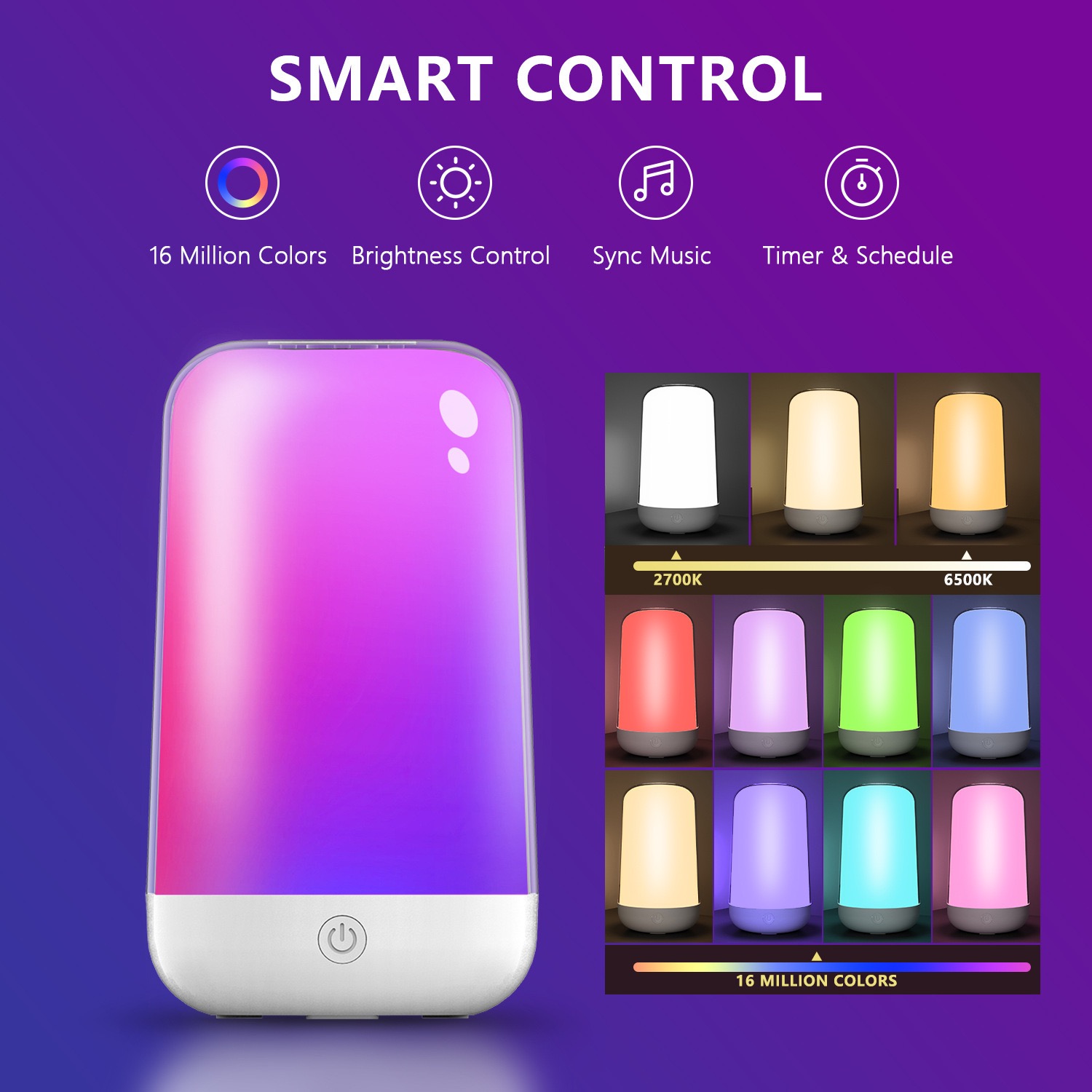Lámpara de Mesa Táctil Intelig - Rgb Desk Lamp Smart reseña y precio