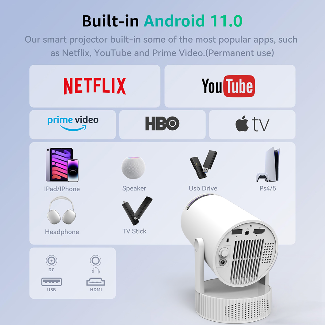 Mini Proyector Recargable HY30 - Mini Projector Portable reseña y precio