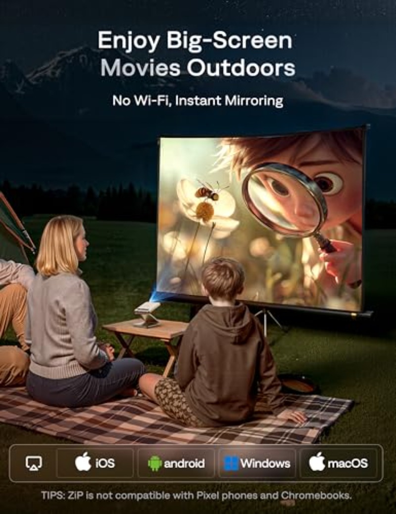 Proyector Portátil Plegable de - Mini Projector Portable reseña y precio