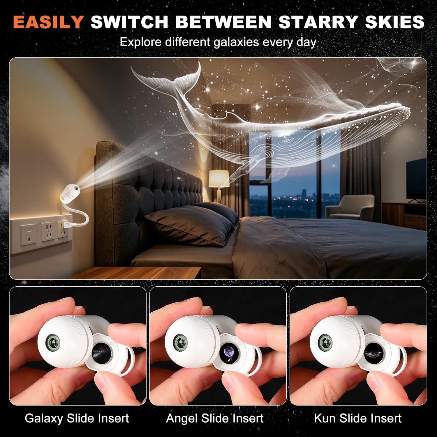 Proyector de Galaxias 2 en 1,  - Mini Projector Portable reseña y precio